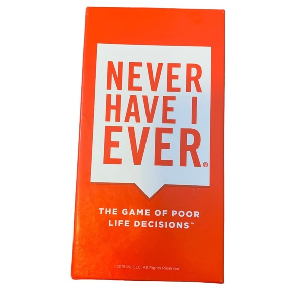 NEW NEVER HAVE I EVER Card Board Game, One Size Red - Picture 4 of 5